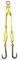 Winch Brothers With J Hooks - Webbing Winch Brothers 1.5m Long - Recovery Straps - Winch Assist