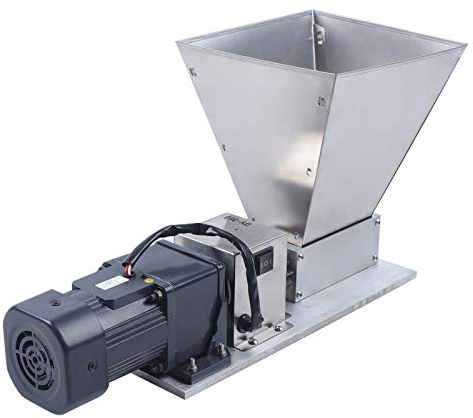 Mulino per cereali, mulino a malto, mulino a rulli ad alto volume, mulino elettrico per cereali, kit manuale in acciaio inox, per sorgo, macinare mais, soia e altri