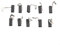 Fauhapyway Lot de 10 balais de charbon de rechange pour perceuse Bosch GBH2-22 GBH2-23 GBH2-24 GBH2-26 Professional Power
