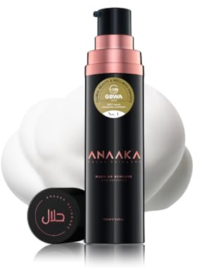 ANAAKA HALAL SKINCARE Make-up Entferner, 100ml, Ölbasierte Formel für alle Hauttypen, Alkoholfrei, Made in EU