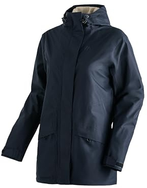 Maier Sports Brocken Long W Damen Outdoorjacke, Langer Parka | Regenjacke für Wandern und Outdoor, Winddichte & Wasserdichte Jacke, Perfekt für das ganze Jahr