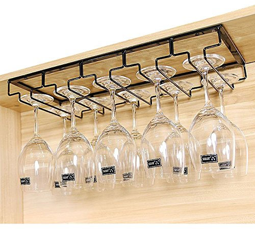 YUNEED Gläserhalter Gläserschiene Weinglashalterung Edelstahl Champagner Cup Hangers Rack Halter mit Schrauben für Bar, Zuhause, Cafe