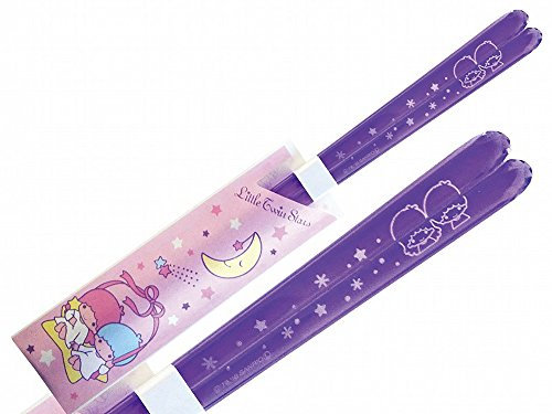 Little Twin Stars Kiki & Lara Clear Chopsticks/Purple