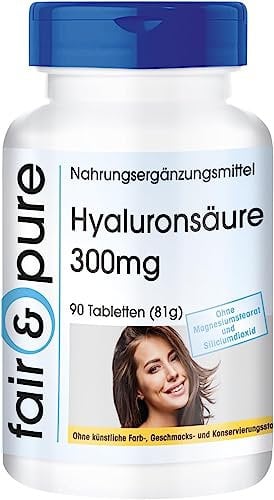 Fair & Pure® - Hyaluronsäure 300mg - 90 Tabletten - hochdosiert - vegan