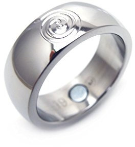 Feng Shui Energy Fortune Glücksring mit Neodym Magnet Energiespirale Förderung von Erfolg und Reichtum Energetix 4you Magnetring 2122-21