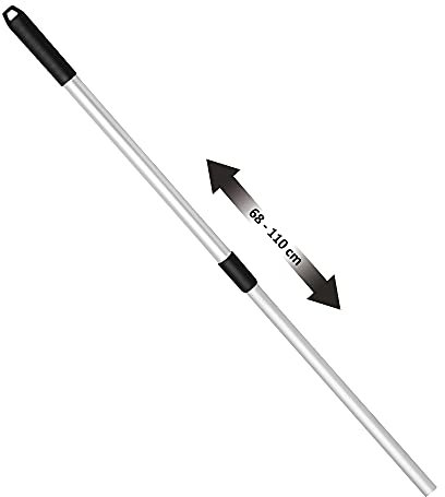 UPP Aluminium-Teleskopgriff I Stufenlos verstellbarer Teleskopstiel, Teleskopstab für Gartengeräte -mit angenehmen Handgriff für entspannte Gartenarbeit I Leichter & stabiler Alu-Stiel I 68-110 cm