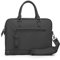 The Friendly Swede Laptoptasche 13 Zoll, minimalistische Arbeitstasche, Businesstasche, Aktentasche Herren und Damen, Veganes PU - VRETA - mit Schultergurt (Schwarz)