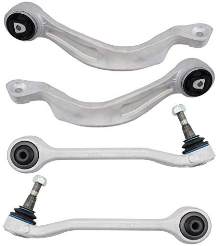 TRQ Querlenker-Kugelgelenk-Set vorne unten vorwärts hinten 4-teilig für 2006–2010 5er-Serie E60 AWD