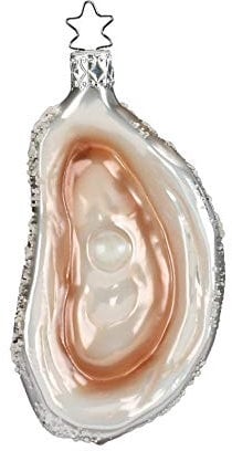 Inge Glas - Christbaumschmuck, Baumschmuck - Auster - Muschel - Glas - 8,5 cm - mundgeblasen - 1 Stück