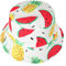 ZLYC Männer Frauen Sommer Fischerhüte Obst Hut, weiße Wassermelone., M