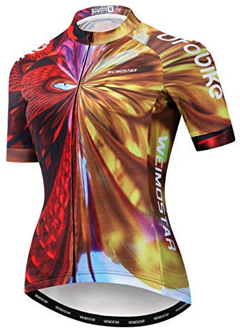 Weimostar Fahrrad-Trikot für Damen, Mountainbike-Kleidung, Sommer-Rad-Top, kurzärmlig, MTB-Jersey, schnelltrocknend