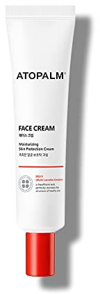 ATOPALM Face Cream 35ml, Hydratation Feuchtigkeitscreme, Baby Kinder Erwachsene Hypoallergen Gesichtscreme, Ceramide, Hyaluronsäure Vitamin E+B5, MLE, Tagescreme Gesichtspflege, Koreanische Kosmetik