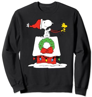 Peanuts Holiday Snoopy's Doghouse Schlitten Sweatshirt