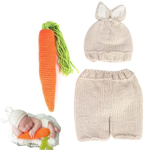 Puntelli per fotografia per neonati in tre pezzi, puntelli per servizi fotografici per bambini per abiti da foto per neonati