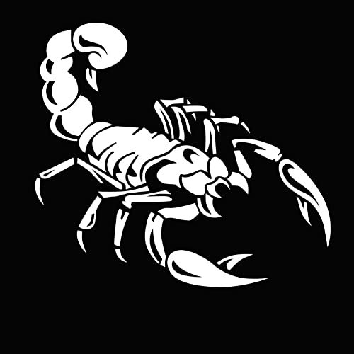 LSGGTIM 3D Scorpions Autoaufkleber Motorhaube Seitenaufkleber Wasserdichtes Aufkleber Chrome Sticker Skorpion Auto Styling Vinyl Aufkleber Skorpion Muster Aufkleber für Autos LKW Dekoration-30cmx20cm