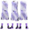 HULG Basketball Trikot,Kinder/Erwachsener Basketball Trikot,2-teiliges Performance Mesh Basketball Set,Schnell Trocknend, Atmungsaktiv, Zarte Nähte (White Purple,S)