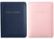 Frienda 2 Stück Brautpasshüllen Halter Reisebrieftasche Reisepasshülle Blau und Rosa Klassisch