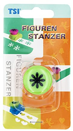 TSI Motivstanzer Blume V, Größe: (HxBxT) 4 x 3 x 4,5 cm, Stanzdurchmesser ca. 18 mm, ideal für Papier und Bastelkarton, Art. Nr. 49658-W-5