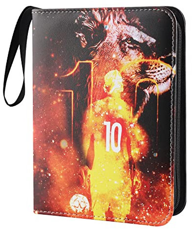 Álbum de recortes de cromos de fútbol,Álbum para Cartas,Álbum Cartas Juego,Carpeta de Tarjetas,50 páginas 400 cromos