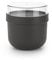 Brabantia - Pot à Encas Make & Take 0.5L - avec Récipient à Garnitures à Visser (180 ml) - Étanche - Grande Ouverture - Convient pour le Congélateur, le Lave-Vaisselle & le Micro-Ondes - Dark Grey