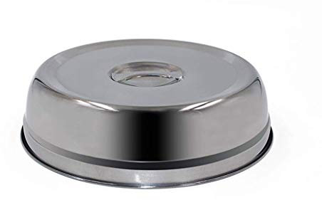 Couvercle de Casserole de Rechange en Acier Inoxydable, Casserole à Couvercle Haut au Lieu du Couvercle de Casserole à Steak Teppanyaki de Cuisine (Blanc 22 cm)
