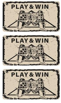 Oedim Play-and Win-Kennzeichen, 3 Stück, aus Aluminium von 3 mm, originell, robust und wirtschaftlich