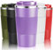 YINJOYI Travel Mug Reusable Coffee Cups Thermal Insulated Vacuum Stainless Steel Tumbler for Hot Cold Drinks (Purple, 380ml)