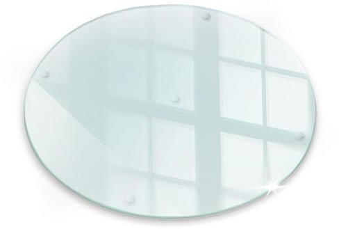 Tulup Planche à Découper Incassable Résistant aux rayures Transparente Diamètre de 30 cm