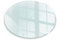 Tulup Schneidebrett Durchmesser 30 cm Robuste Gehärtetem Glas Für küche Transparent