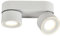 Budbuddy 2x12W LED Aufbauleuchte 2-flammig Dreh und Schwenkbar Weiß Deckenstrahler Deckenleuchte runder Aufbaustrahler Weiß Deckenlampe Aufbauspot für Küche Flur wohnzimmer Geschäfte Interieur 4000K