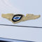 ARRYEDCN Auto Emblem für Volvo XC90 C30 C70 V40 V60 V90, 3D Chrom Emblem Badge Aufkleber original Ersatzteil Verschleißteile Kühlergrill Emblem Car Styling,B