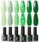 UR SUGAR UV Nagellack Grün Glitzer, Gel Nagellacks Grün Nagellack Gellack UV Farbgel Starter Set für Nagelstudio Nagel Set mit Geschenkbox Maniküre Set