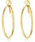 Made by Nami Creolen Gold Ohringe Damen aus Edelstahl Wasserfester Schmuck (40 mm)