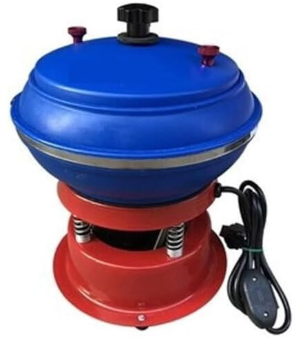 Generic Gem Chisel And Polisher Vibratory Polisher - 3 Kg Capacity Tumbler, Ideal For Metal Jewellery Grinding Tools - Blue Rubber Work Surface, High RPM
