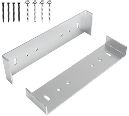 Folpus 2x Staffe di Montaggio per Cassetta Postale Staffe di Supporto per Cassetta Postale per Accessori Metallici in Metallo