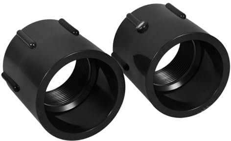 KONTONTY 2 Piezas de Accesorios de Adaptador de Tubería de Pvc Juntas de Válvula de Rosca Interna de Plástico Directo 32 Mm X 1 Pulgada Fácil Instalación Resistente Y Estable