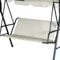 Ersatz-Schaukel Sitzbezug Hollywoodschaukel Auflage Ersatzteile Gartenschaukel Ersatzpolster Gartenstuhl Sitzbezug 900D Oxford Gewebe Wasserdicht Reißfest für 2&3 Sitzer (Beige, 148 x 50 x 50 cm)