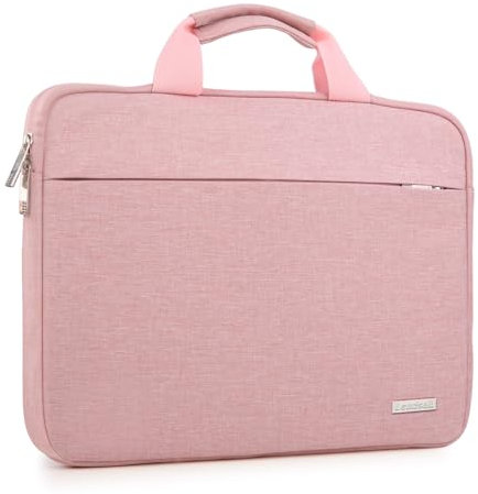 LeadsaiL Custodia per Laptop da 14 Pollici, PC Computer Notebook Sleeve, Resistente all'Acqua Caso Morbide Protettiva da Trasporto per MacBook Pro/Acer/Dell/Lenovo/HP/Samsung/Sony/Asus-Rosa