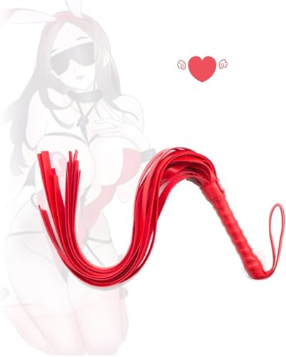 QiKKago - Fouet de Sport Rouge pour l'intérieur et l'extérieur - Prise en Main Confortable