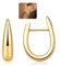 LOLIAS 14K Ohrringe Gold Creolen für Damen - 925 Sterling Silber - Hängend Offene Goldene Ohrringe Damen mit AAA + CZ kleinen Huggie Creolen Schmuck Gold