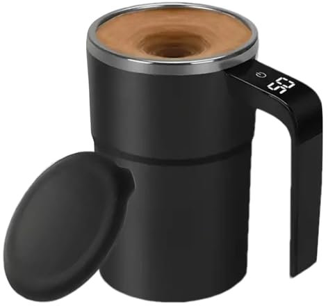 Taza agitadora eléctrica - Taza agitadora automática para taza de café, Taza agitadora automática | Vaso mezclador recargable con pantalla LCD, mezclador de taza de café para bebidas mezcladas, leche