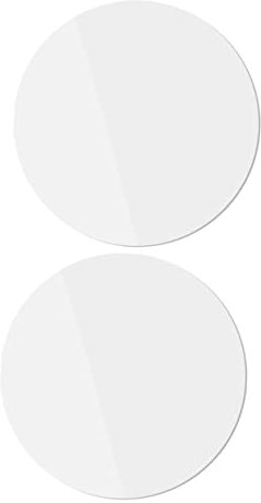 OSALADI 2 Piezas lámina acrílica Redonda Accesorios fotografia joyeria Sentido Redondo Compacto círculo enchufar Pararse Accesorios de Foto Espejo Accesorios Decorativos de Espejo Acrílico