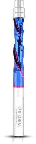Up & Down Cut Compression Flush Trim Router Bit 1/4 Inch Shank, Bottom Bearing Carbide Pattern Flush Trim Router Bit with Nano Coating, 1 Inch Cutting Length (1/4 Shank Up & Down-Cut)