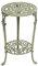 Petites tables d'appoint rétro pour extérieur, anti-rouille, petites tables basses rondes en métal forgé double couche pour porche, cour, balcon, terrasse, pelouse