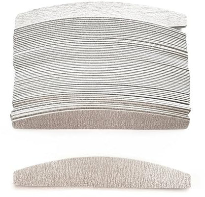 LZZYFPX 100/50 Piezas 100 180 240 limas de uñas Profesionales Grises limas de uñas for manicura limas de uñas extraíbles a Granel(240 Grit 50Pcs)