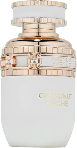 Fragrance World Coconut Leche Eau de Parfum für Frauen 80ml - Langanhaltendes Parfüm mit Kokosnuss und Vanille für Damen,