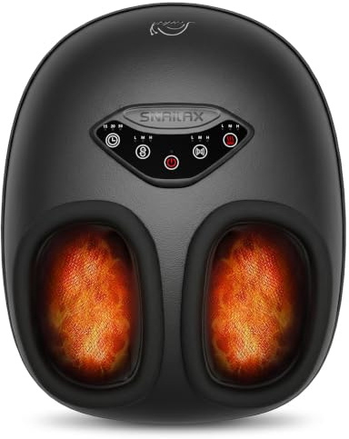 Snailax Shiatsu Foot Massager with Heat- Upgraded 2026 Deep Kneading Foot Massager for Neuropathy,Plantar Fasciitis, Compression,Vibration, Gifts for Men Women, Fits Size up to 14“