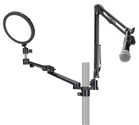 TARION Overhead Kamera Tischstativ Titanrig Arm Module Y | Flexibler Titanrig Y-Arm für DSLR Kamera Webcam Ringlicht Multi-Device Overhead Video Live Streaming