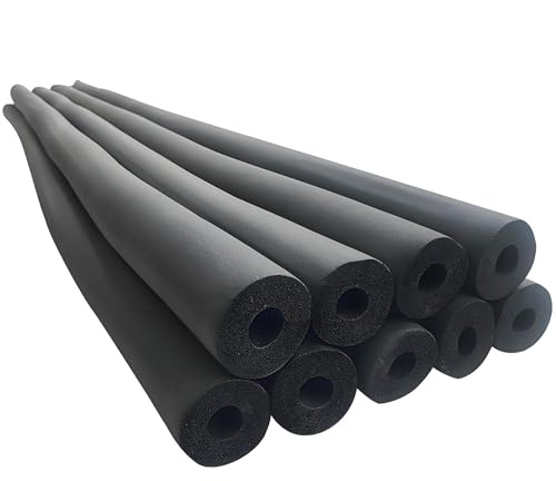 Rohrisolierung Schaumstoff DN 6-110mm Dämmung Isolierschlauch 1.7-2m Meter Länge, Rohrdämmung Stärke 9-20mm Wasserdichter Isolierstärke für Heizungsrohr Kupferrohr(ID 50mm x T 20mm x L 1.8m)