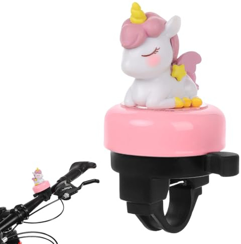 KIRZAX Campanello Bicicleta per Bambini Unicorno, per Ragazza Ragazzo Adulto, per Bici/Scooter/Triciclo/Bici d’equilibrio, Regalo per Compleanno/Natale/Giornata dei Bambini